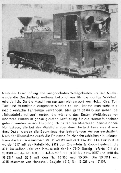 Kurzbeschreibung der WEM-/DR-Lokomotiven 99&nbsp;331x, den ehemaligen &bdquo;Brigadeloks&ldquo; - Teil&nbsp;2
